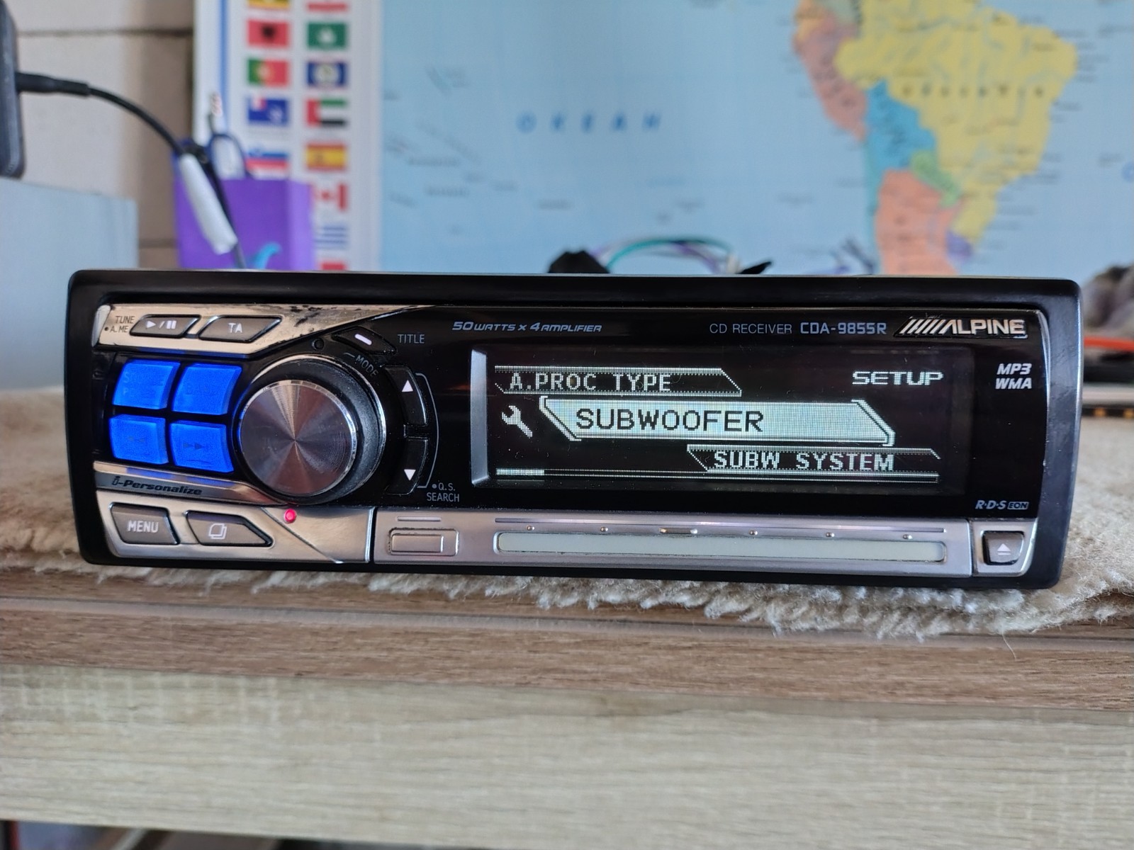 Alpine CDA-9855R Car Stereo CD Receiver Fully Working Great Shape