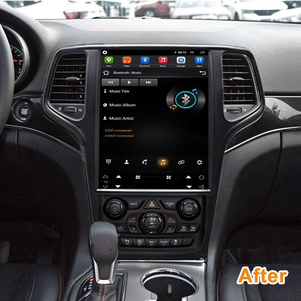 12.8″Car Radio for Jeep Grand Cherokee 2014-2017 Carplay BT Music WiFi SWC RDS