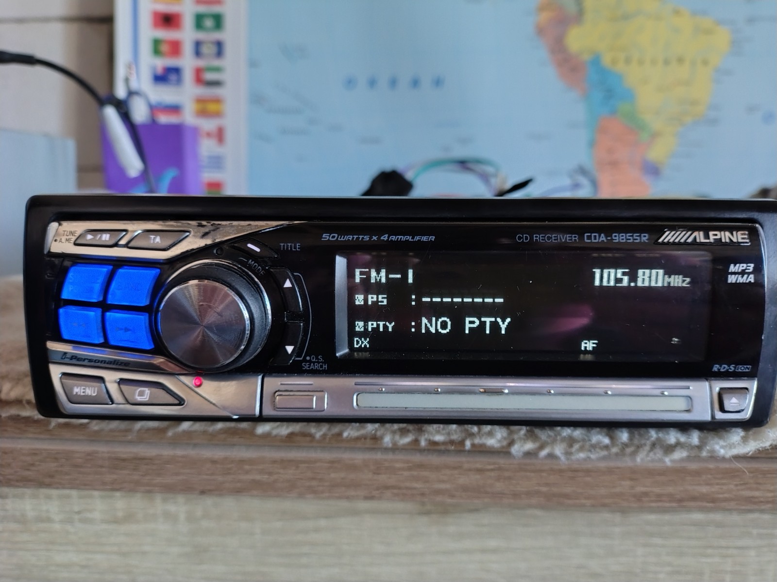 Alpine CDA-9855R Car Stereo CD Receiver Fully Working Great Shape