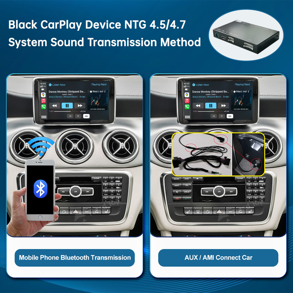 Wireless CarPlay Android Auto Interface for Mercedes Benz ML A B C E ALL NTG4.5