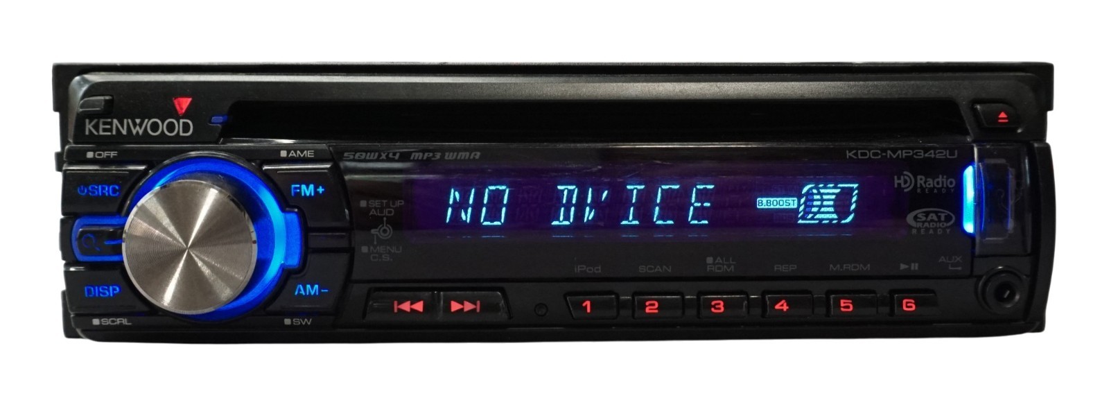Kenwood KDC-MP342U CD MP3 WMA Car Stereo Receiver USB AUX Remote Tested