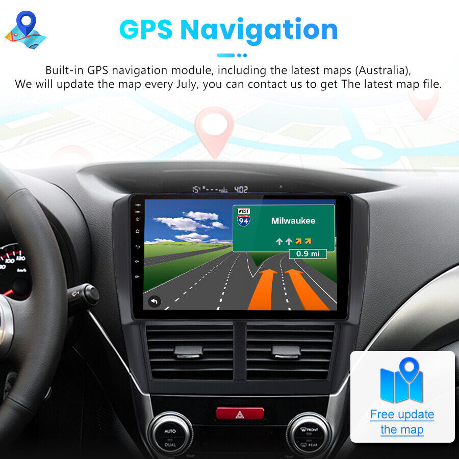 Apple CarPlay For Subaru Forester Impreza 2009-2013 Car Stereo Radio GPS Navi FM