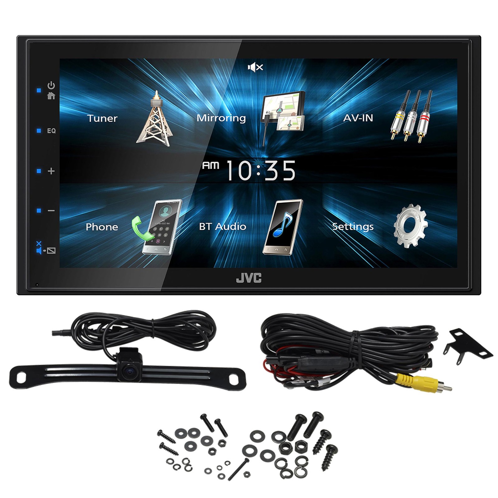 JVC KW-M150BT Digital Media Receiver with 6.8″ WVGA Monitor & Back Up Camera