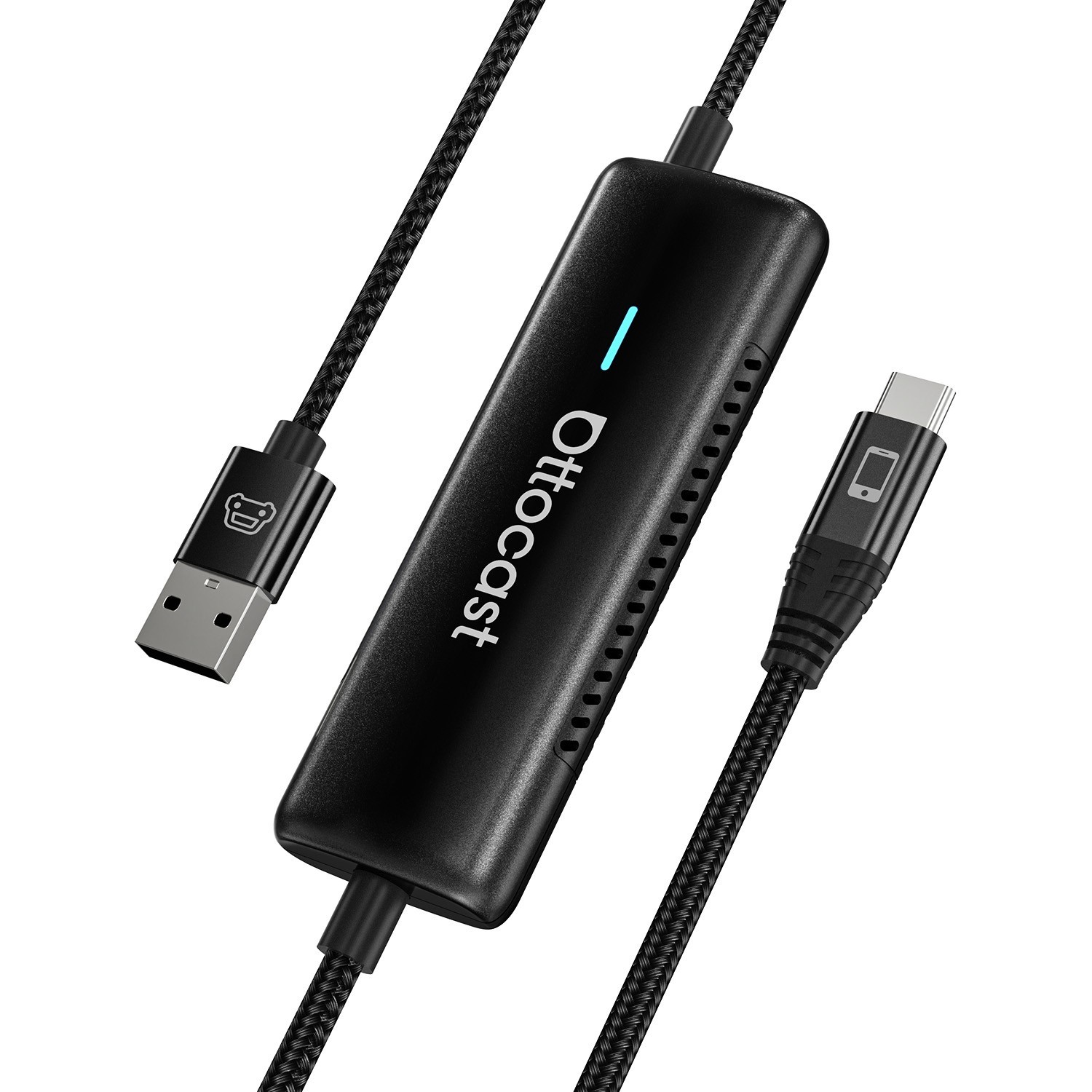 Wireless CarPlay Adapter for iPhone &Android MirrorLink 4K HD Casting 27W Charge