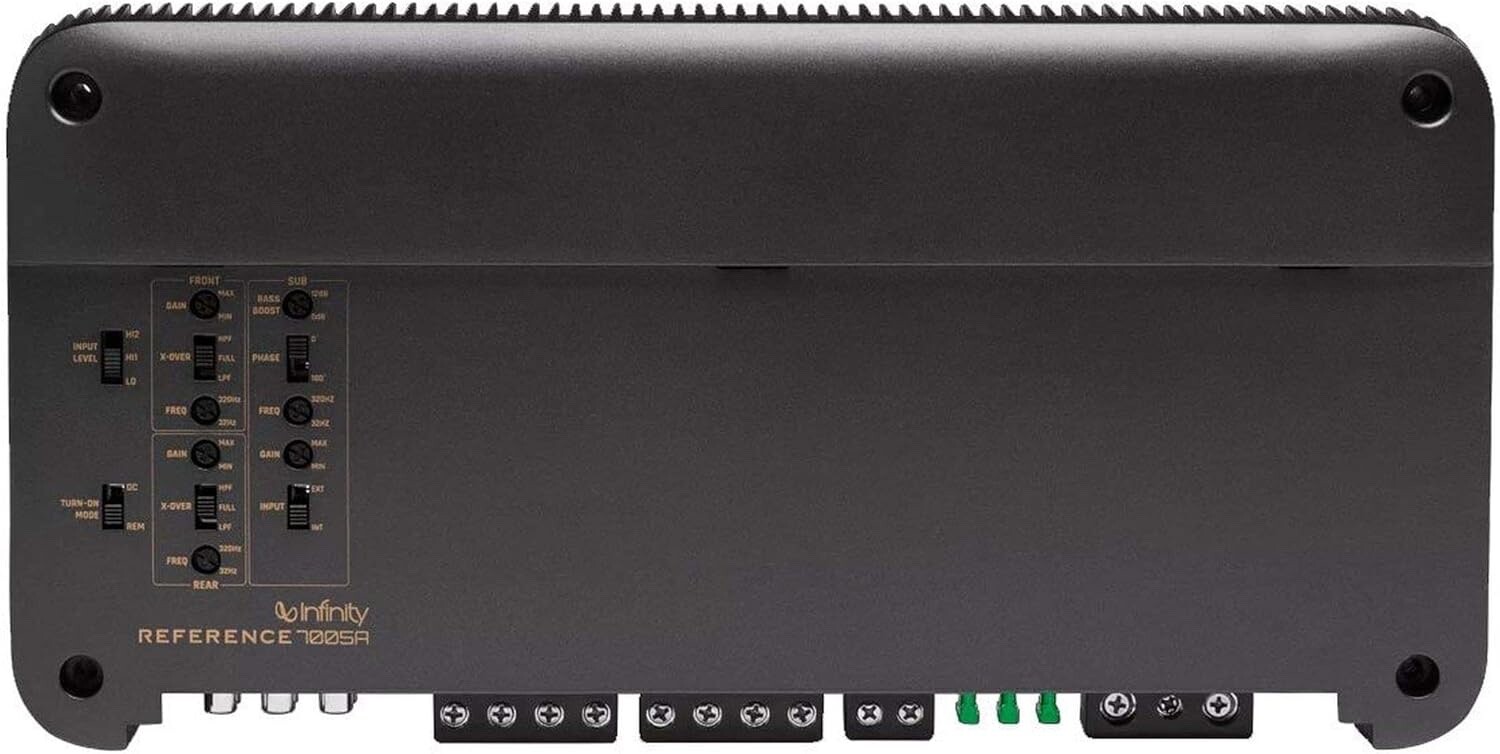 Infinity Reference-7005A 5-Channel Amplifier 50w x 4, 500w x 1, Bass Knob