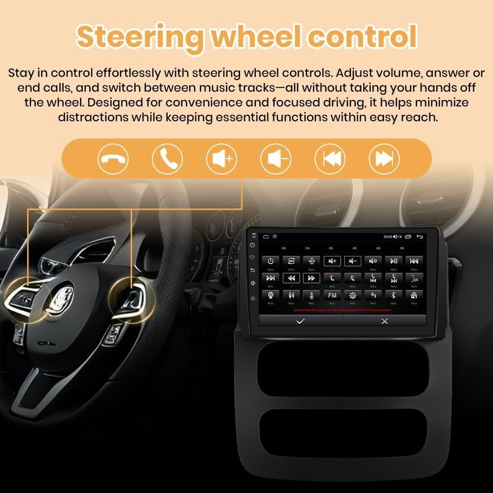 9″ 8Core 4+64G Android Auto Carplay Stereo for Dodge RAM 2002-2005