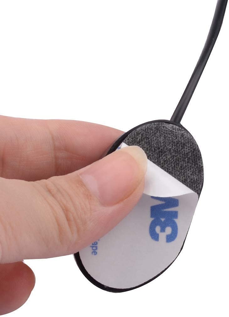 FingerLakes Mic 3.5mm External Microphone Assembly for Car Vehicle Head Black