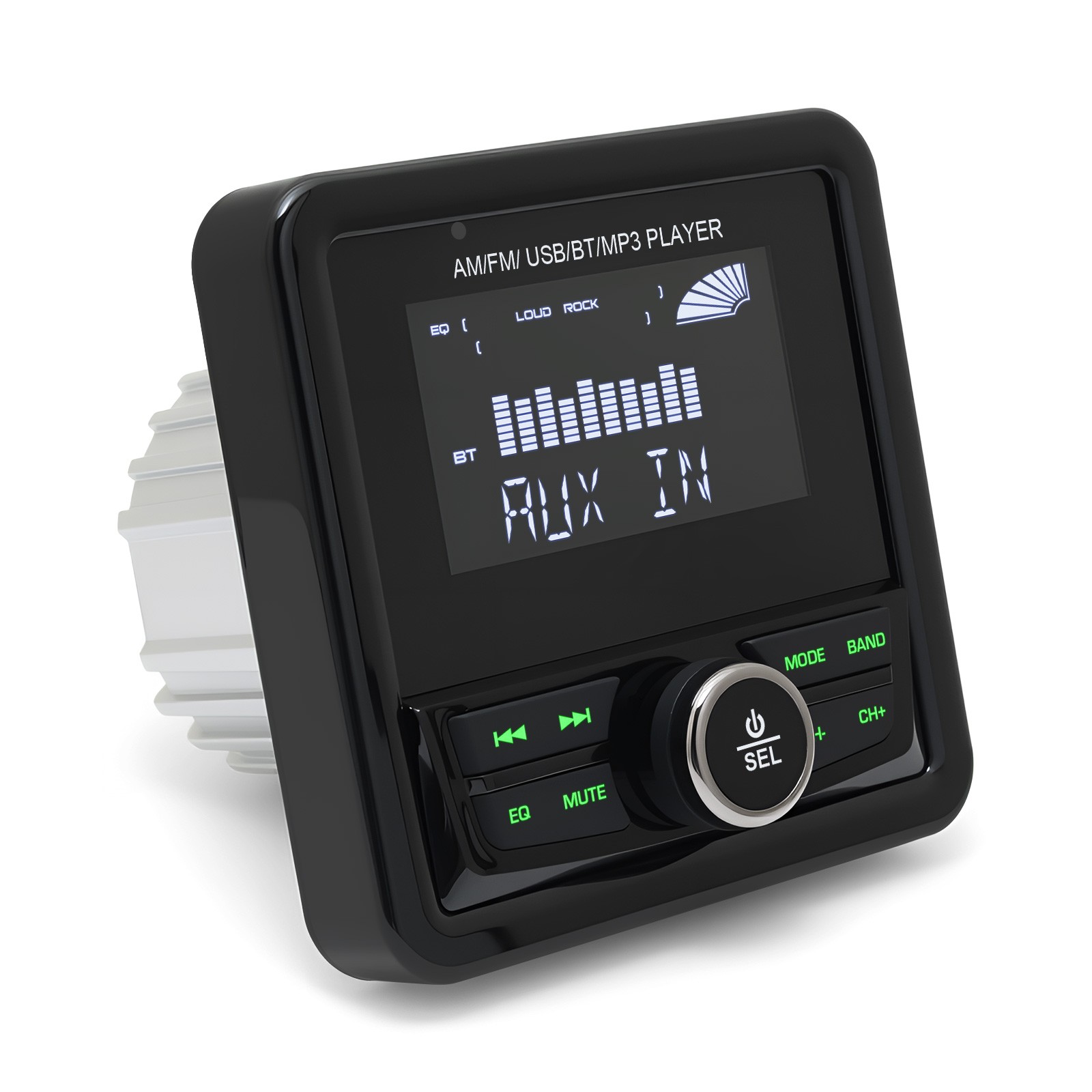 Marine Digital Media Receiver Bluetooth Waterproof LCD Display Boat Radio System