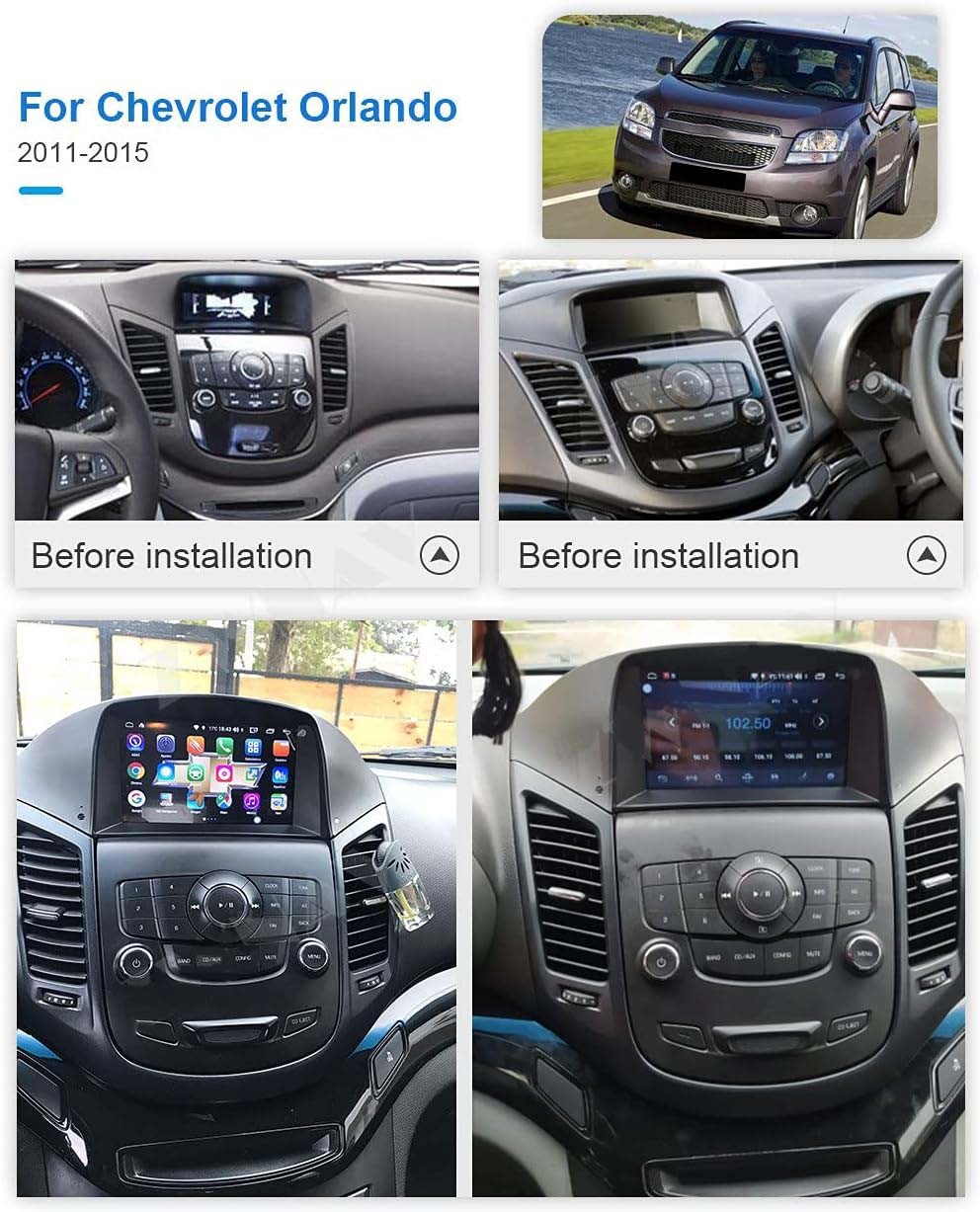 10.3″ Android 64G Carplay GPS Navi Stereo Radio For Chevrolet Orlando 2011-2015