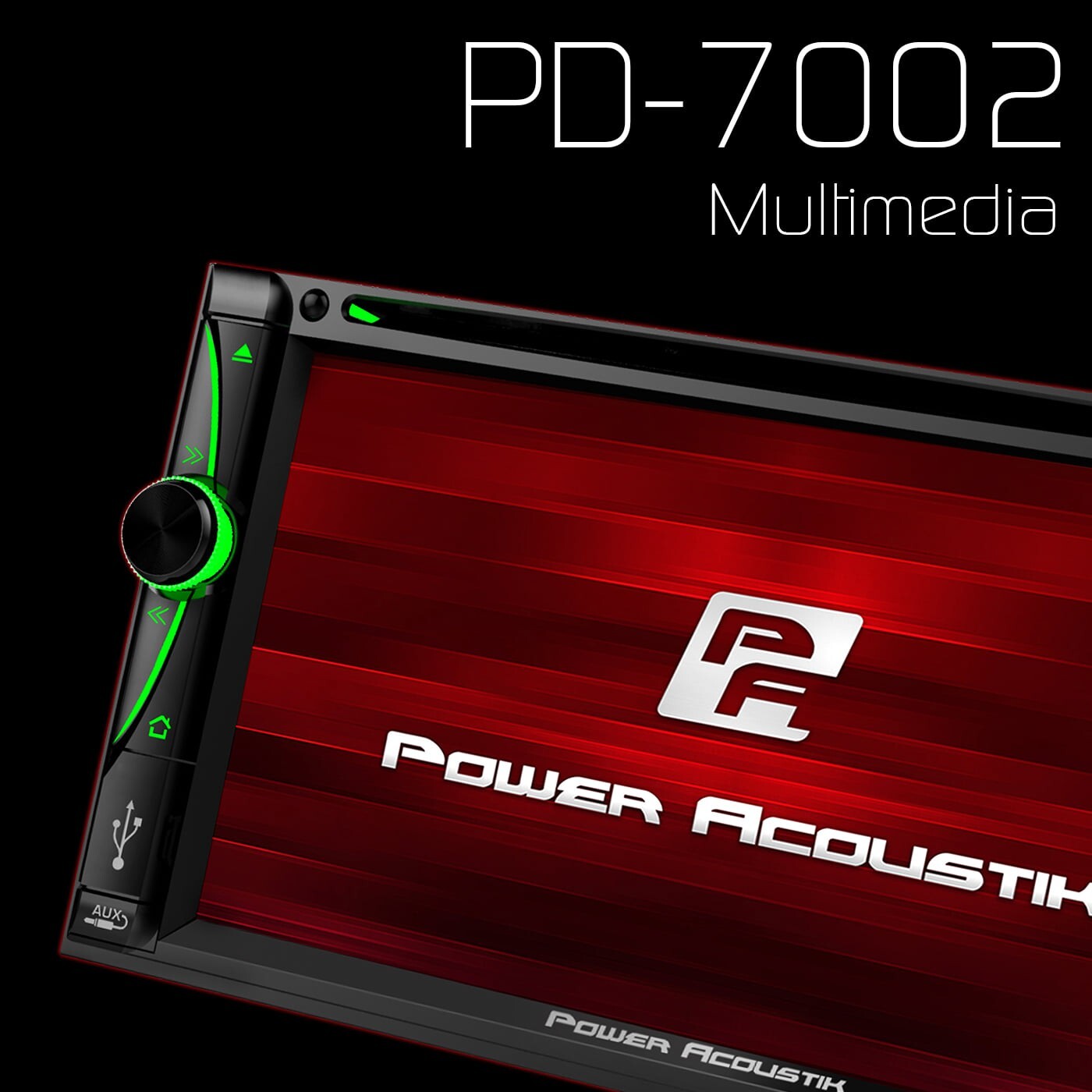 Power Acoustik PD-7002 2-DIN DVD Bluetooth Multimedia Receiver w/ 7″ Touchscreen