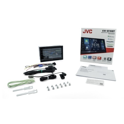 JVC KW-M780BT Multimedia Receiver w/ Android Auto and Apple CarPlay + Backup Cam