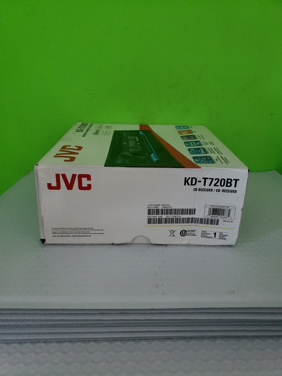JVC KD-T720BT Bluetooth CD Player Android iPhone Alexa Pandora USB Aux MP3 AM FM