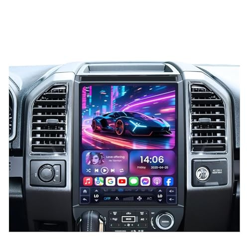 12.1” Android GPS CarPlay For FORD F150 2015-2020 Car Radio Stereo Tesla Style