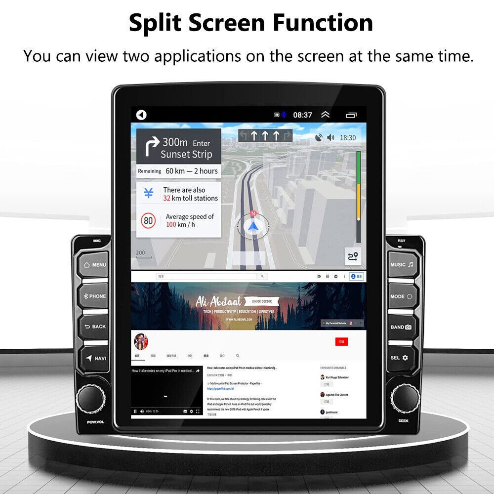 9.7″ Android 13 For CarPlay Radio Estéreo Para Coche GPS Doble 2Din WiFi Auto