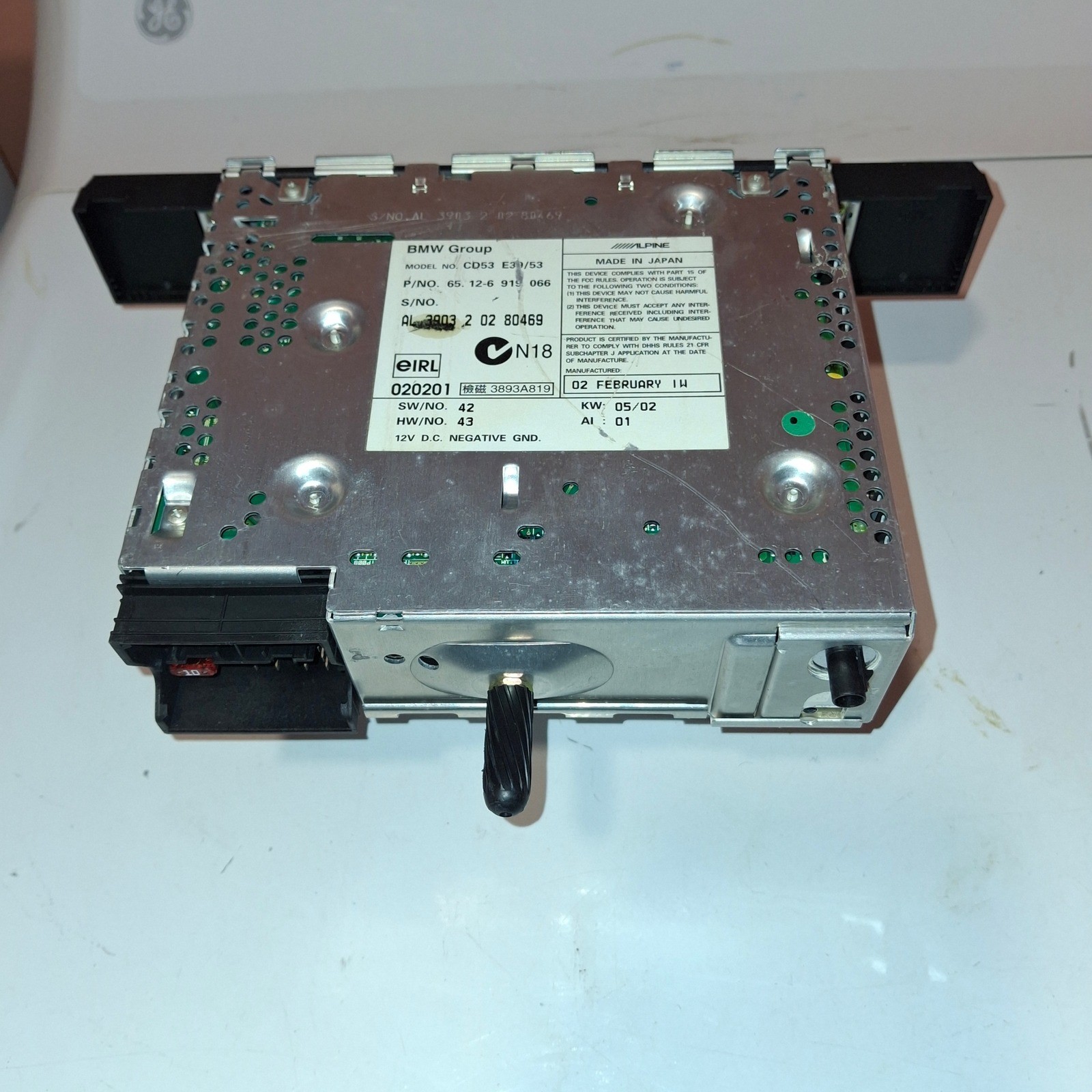 BMW Business CD Alpine Radio Head Unit E39 E53 5-Series X5 65126919066 CD53