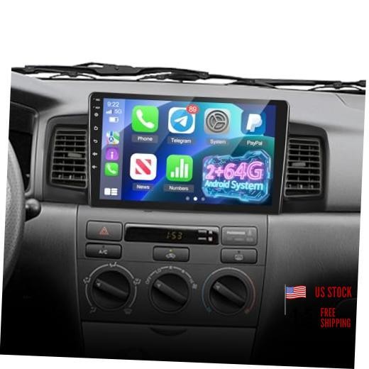 2+64G Radio for Toyota Corolla EX 2007 2008 2009 2010 2011 2012, Toyota