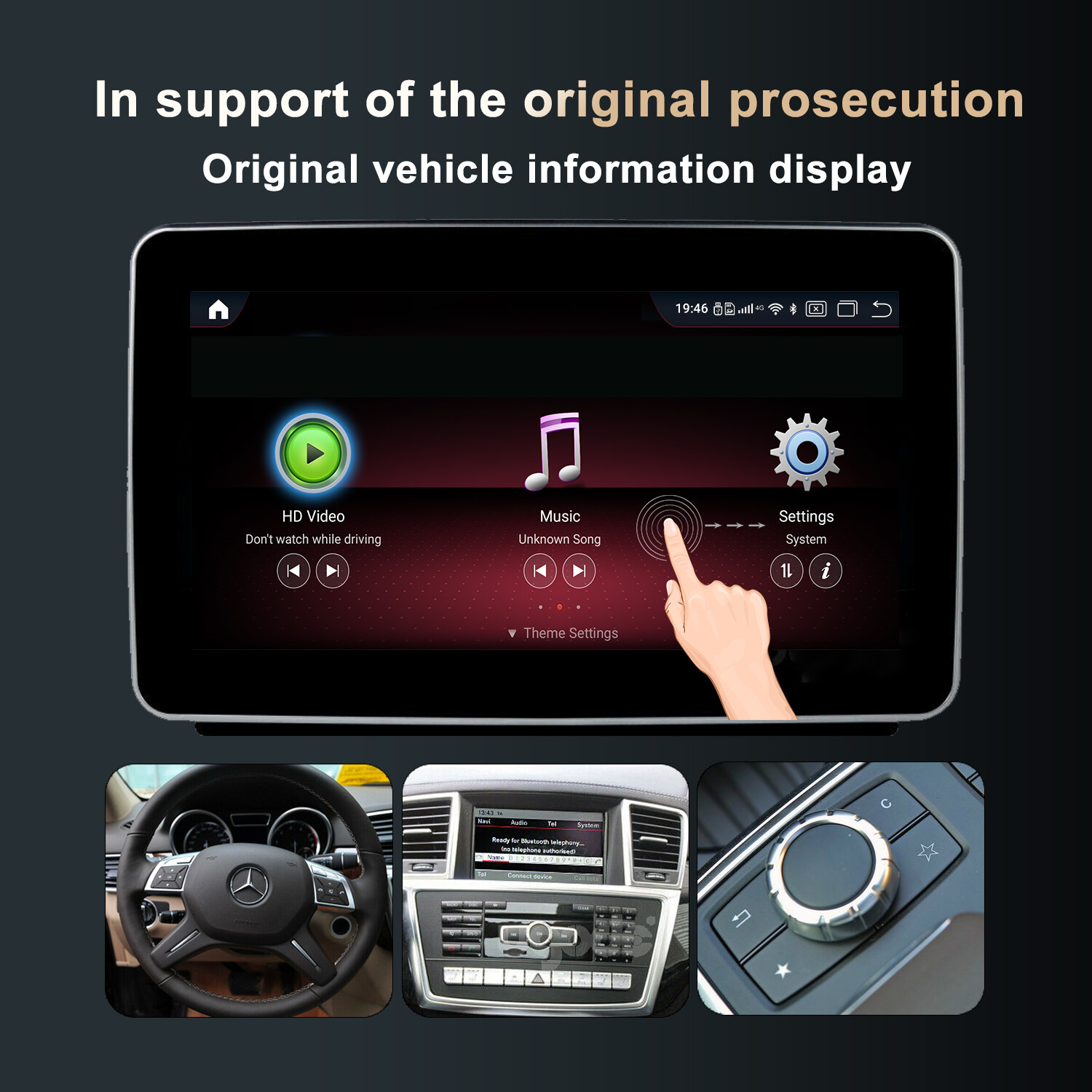 Ugode 8.4in Android Screen UPGRADE GPS Mercedes Benz ML GL 2012-2015 NTG4.5/4.7