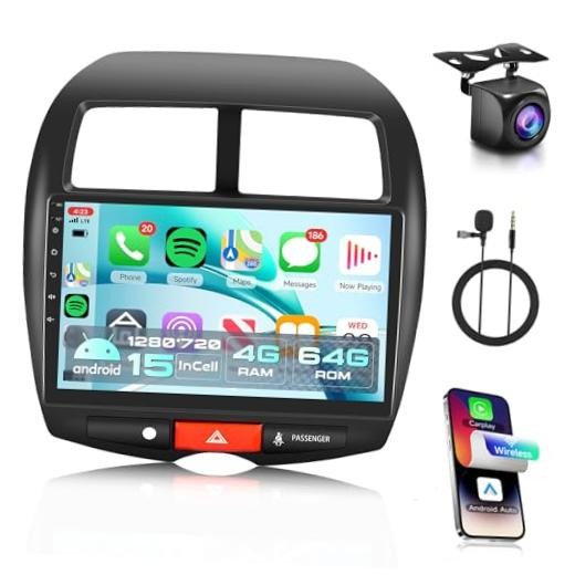 4Core 4G+64G Android 15 Car Radio for Mitsubishi 4Core 4G+64G Wireless Carplay