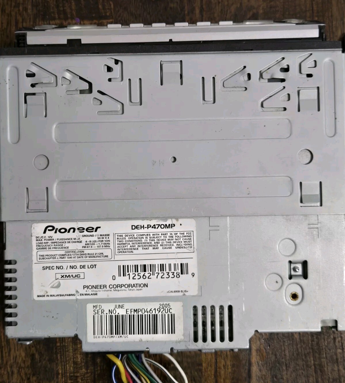 PIONEER PREMIER DEH-P470MP CD PLAYER 2005 READ DESCRIPTION