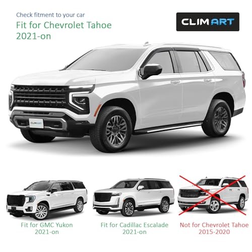 Incredibly Durable Rain Guards for Chevy Tahoe/Cadillac For Tahoe 21-26
