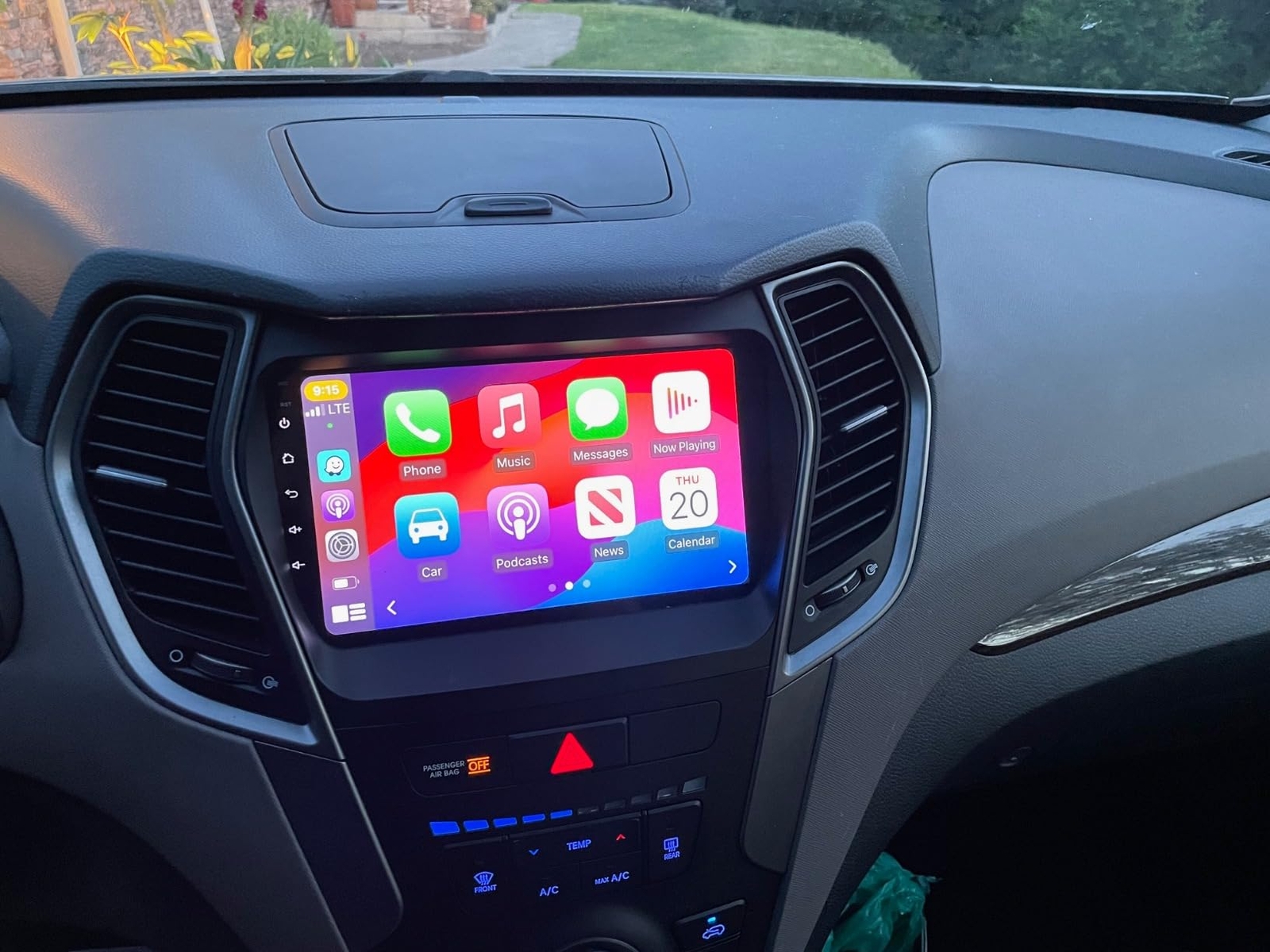 For 2013-2017 Hyundai Santa Fe Sport Apple Carplay Android Car Radio Stereo GPS