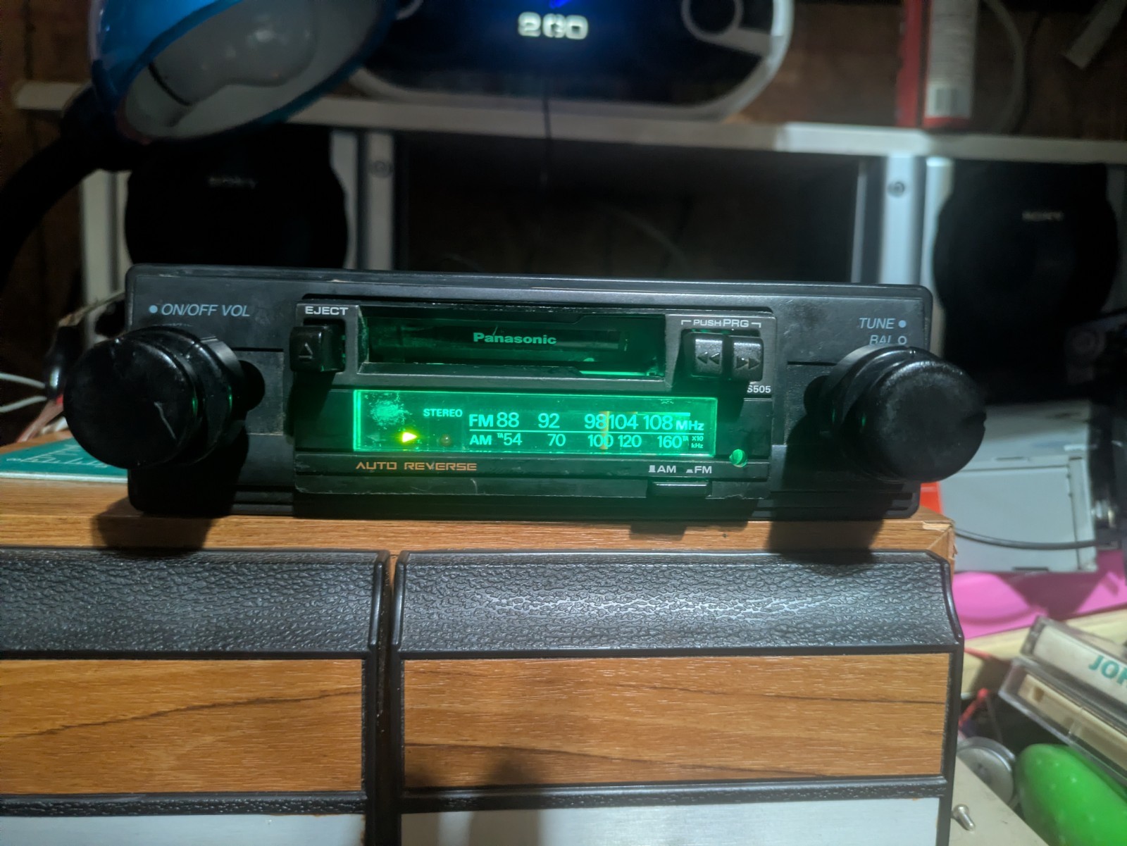 VTG 80s Panasonic 🔵 Bluetooth Stereo‼️Audio Car Cassette Deck Knob Shaft Radio