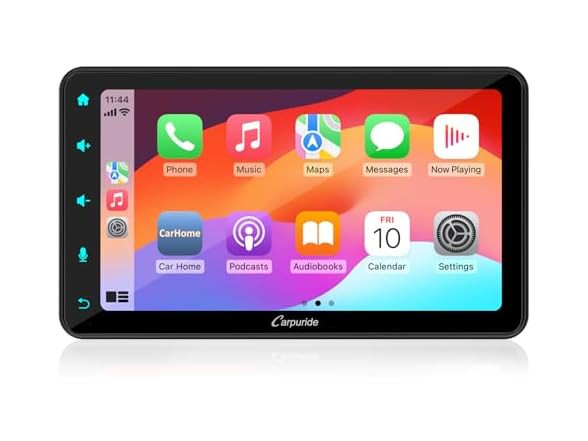 NEW Carpuride Black Touchscreen 7-Inch Apple Carplay & Android Auto 1080p