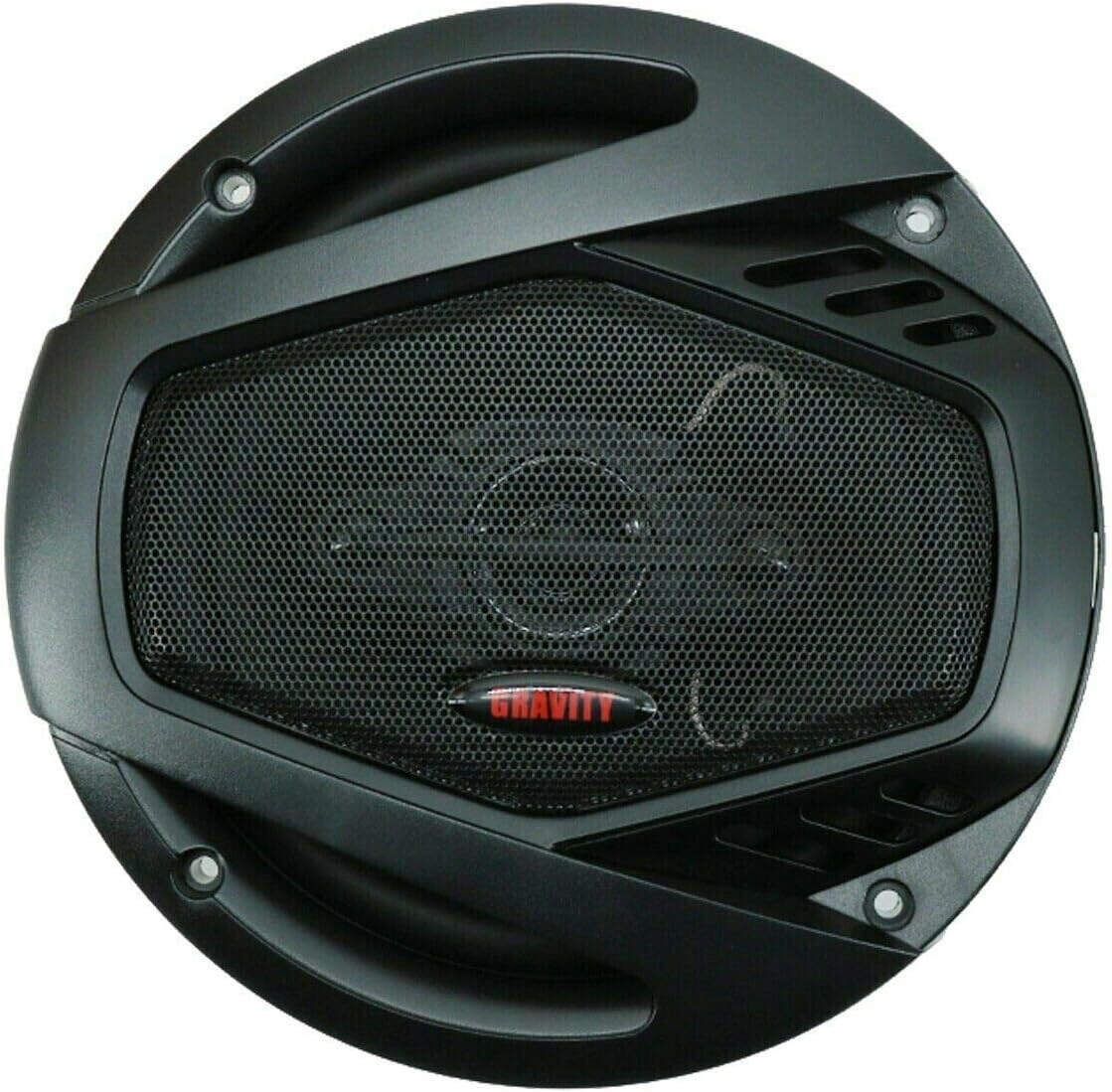 4X GRAVITY 6.5″ 400W Car Speakers w/Wire, 4x Harness (1988-Up GM Vehicles)