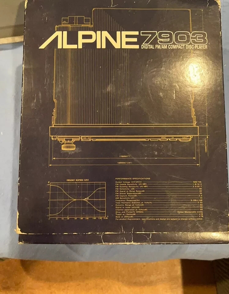 oldschool Rare Alpine 7903 with Box, original packaging and Manual 100% working!
