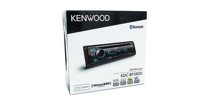 KENWOOD KDC-BT382U CD Car Receiver w/ Bluetooth AM/FM Variable Color Alexa USB