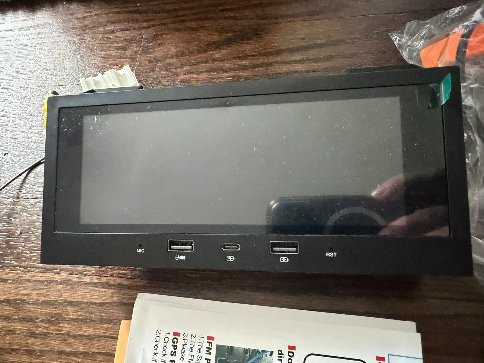 Single Din Car Stereo with Apple Carplay Android Auto,6.8 Inch IPS Touch 5G