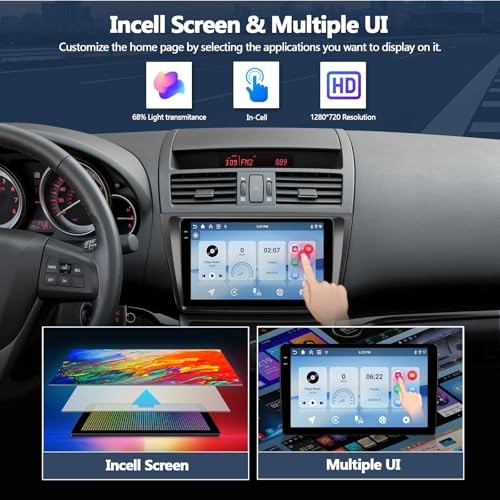 4G+64G Car Stereo Radio for Mazda 6 2008-2012 with Android 15 Wireless 4+64GB