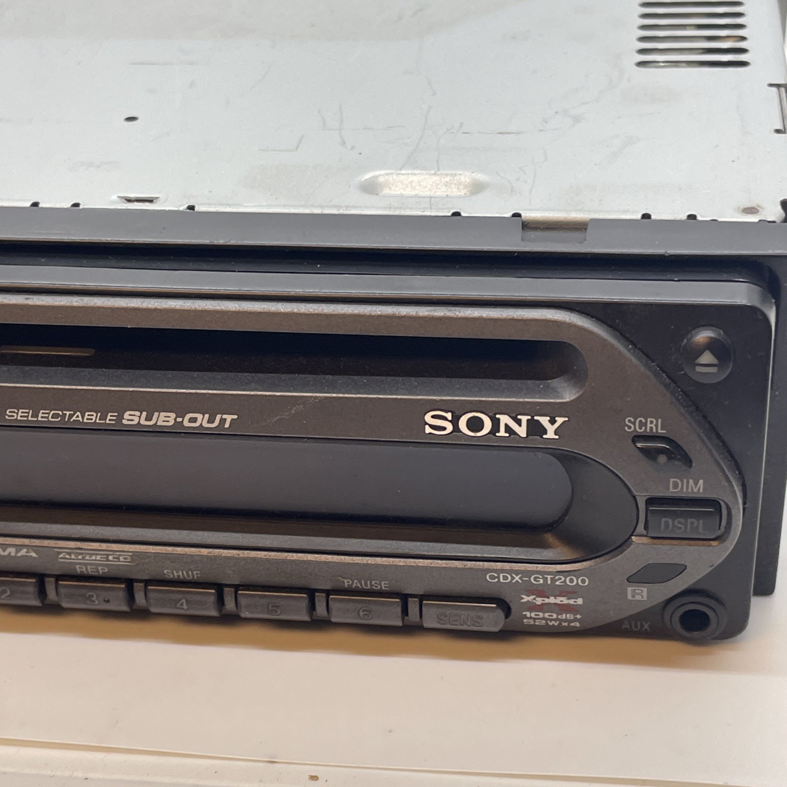 Sony CDX-GT200 Car Radio AM/FM CD Player MP3 Xplod Series Untested