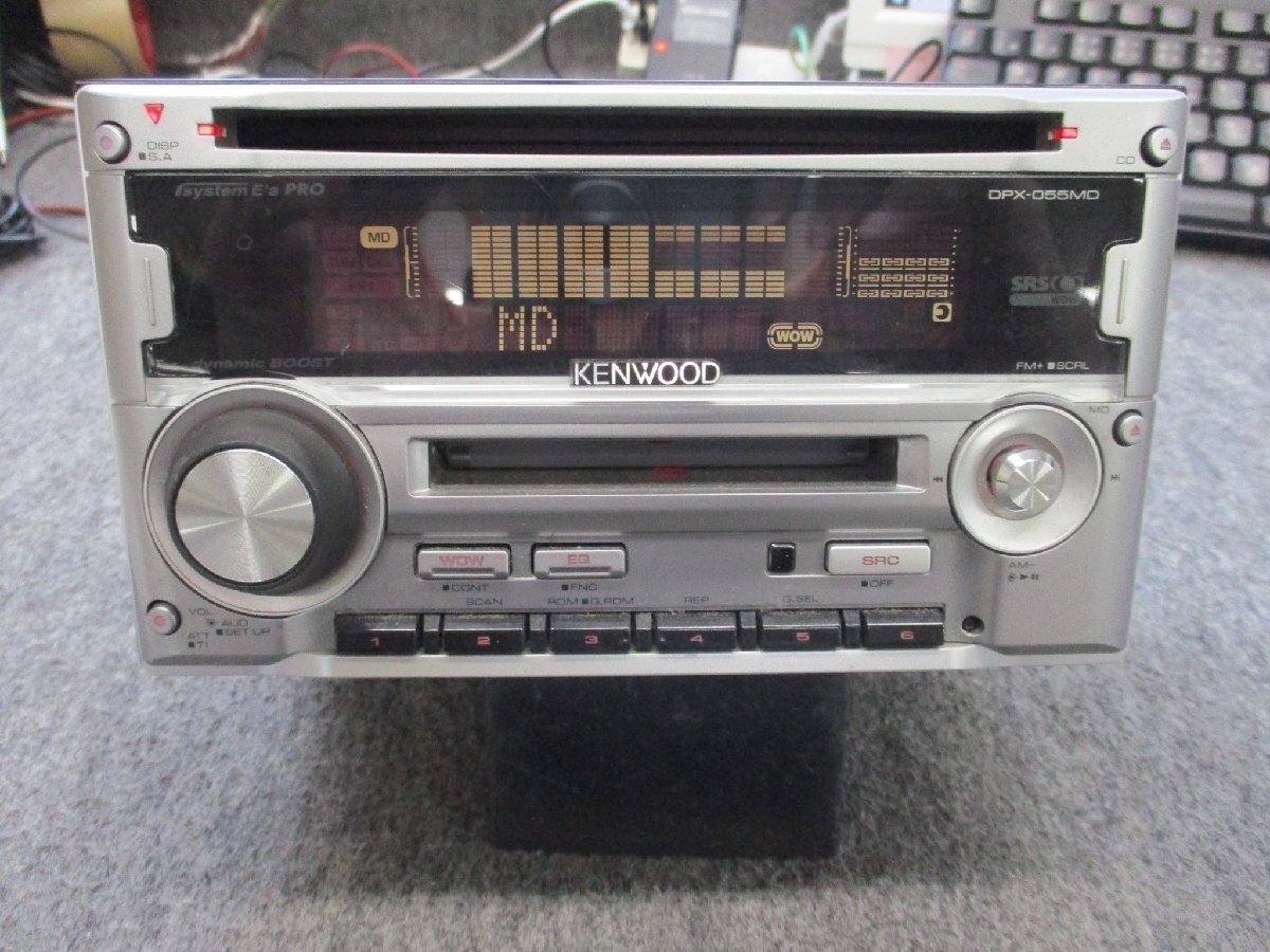 Kenwood DPX-055MDS Dual 2DIN Car Audio CD MD Player Receiver Equalizer Tested