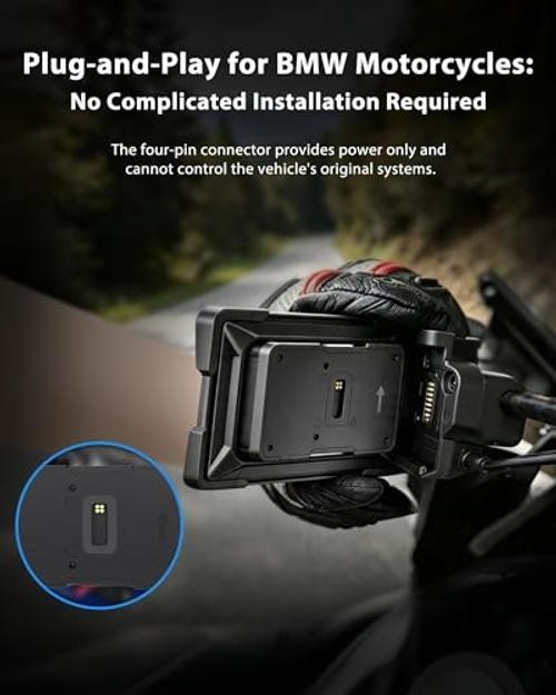 2026 7″ Carplay Motorcycle for BMW Apple Carplay & Android Auto, Portable HD