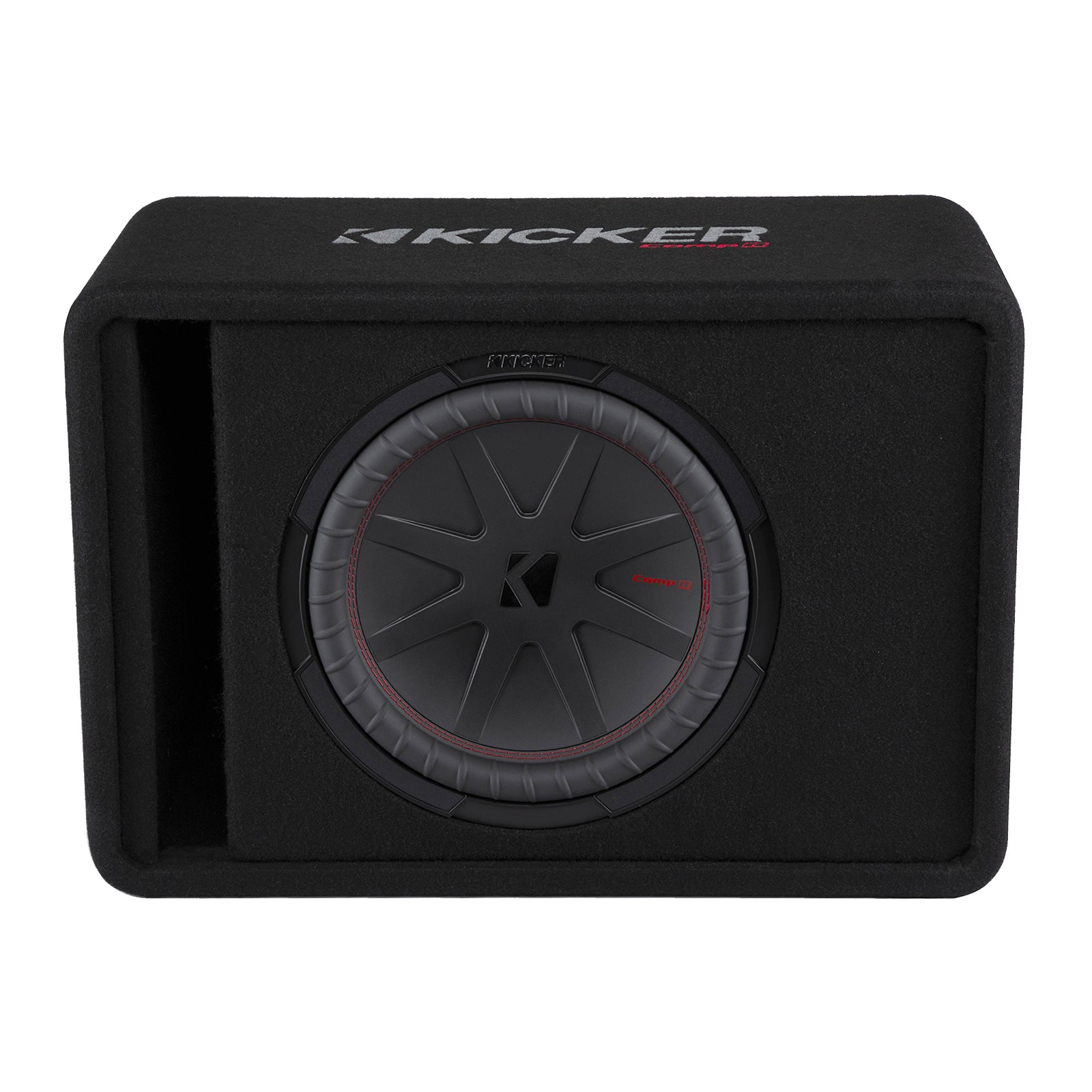 Kicker 12″ 1000 Watt Car Audio Subwoofer in Vented Enclosure, Bass Knob w/ Wire