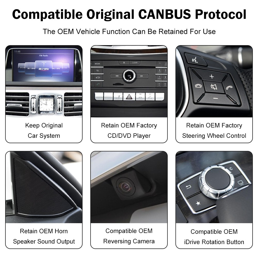 Ultra Thin 12.3”Wireless Carplay Touchscreen For Mercedes E Class W212 Navi GPS