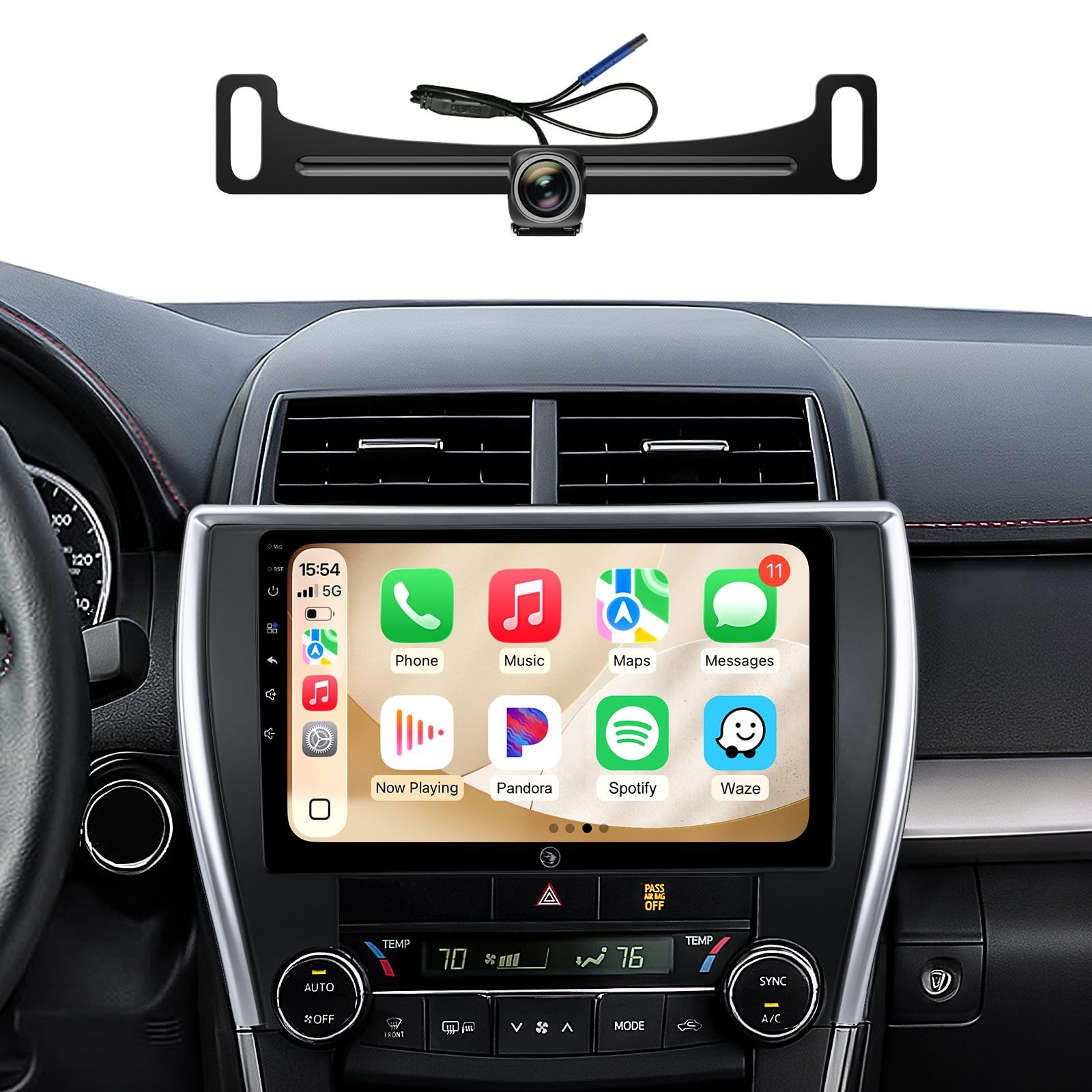 10″ Android 13 Car Stereo for Toyota Camry (2015-2017 LE/SE/XLE) Radio Upgrad…