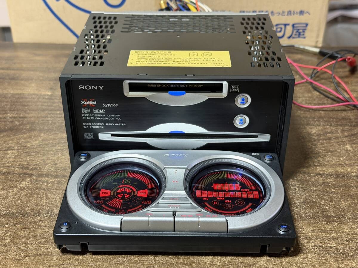 SONY WX-7700MDX CD MD Player RGB color DSP 52W x4 w/remote control