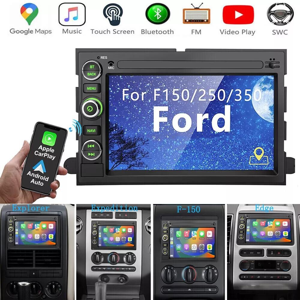 FOR FORD F150 2004-08 7″ANDROID 15 CARPLAY CAR STEREO RADIO GPS NAV WIFI BT 64GB