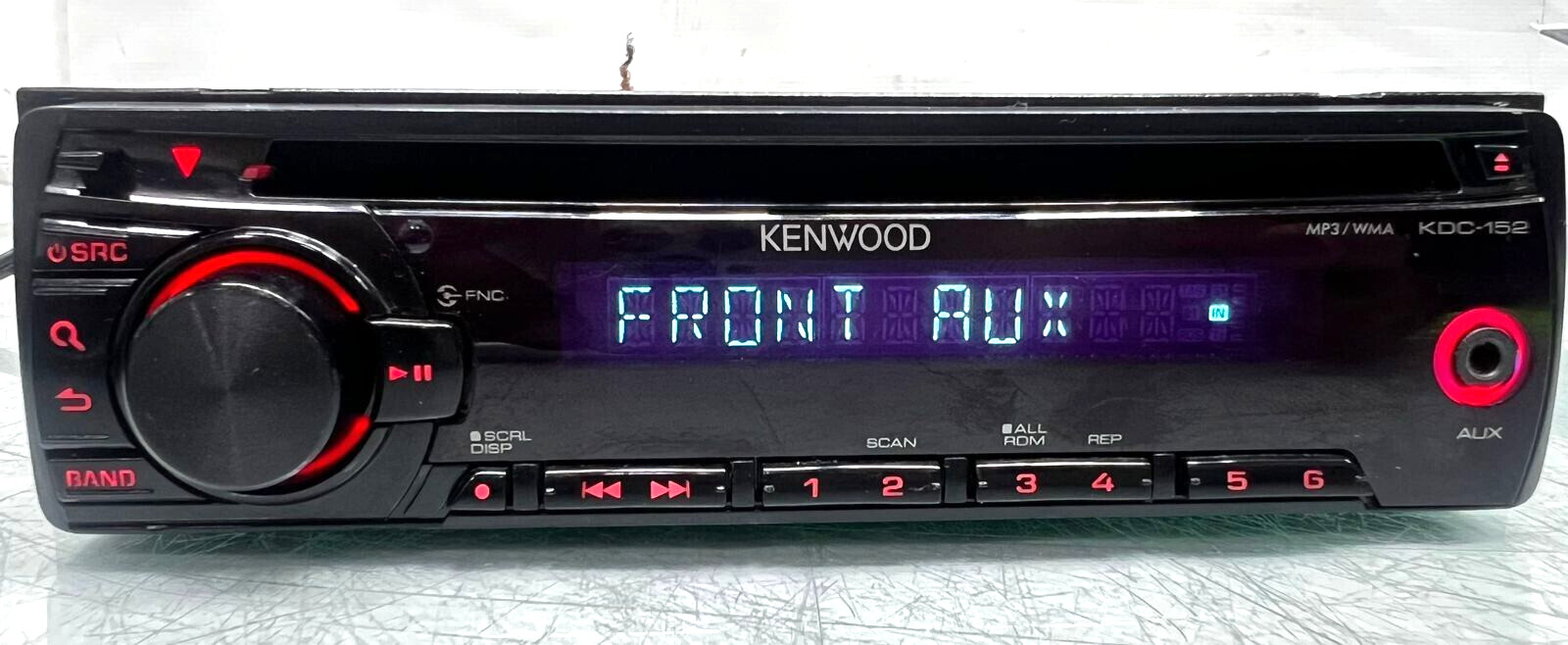 Kenwood CD player In Dash Receiver KDC-152 CD Player MP3 single din Bass Boost