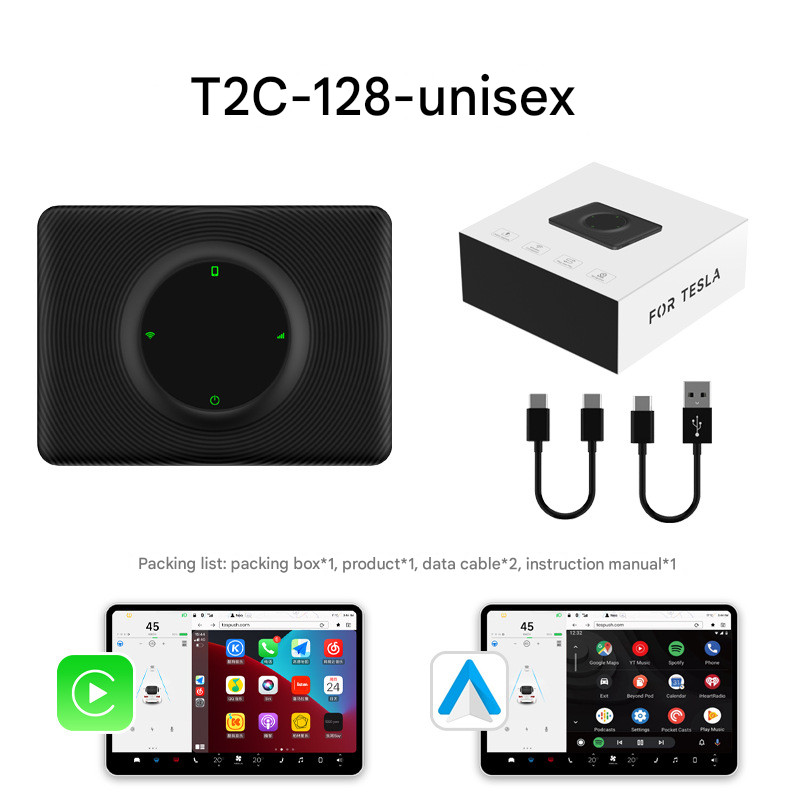 Original Car Screen Upgrade Wireless Carplay Tesla Connect Box Androidauto