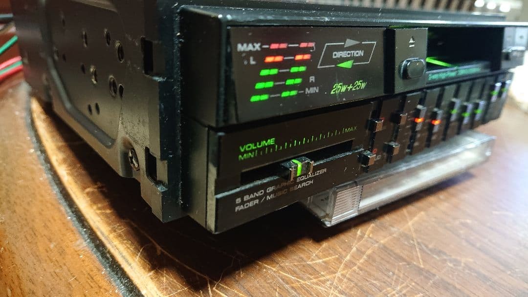 Pioneer KA-858 Vintage Cassette Car Stereo Auto Reverse EQ Working JDM 1986