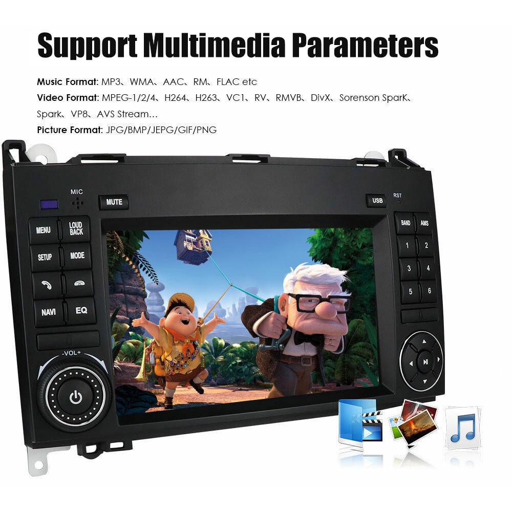 7″ Car Stereo Radio GPS Navi RDS 1+32G For Benz W906 Sprinter 2500/3000 2006-12
