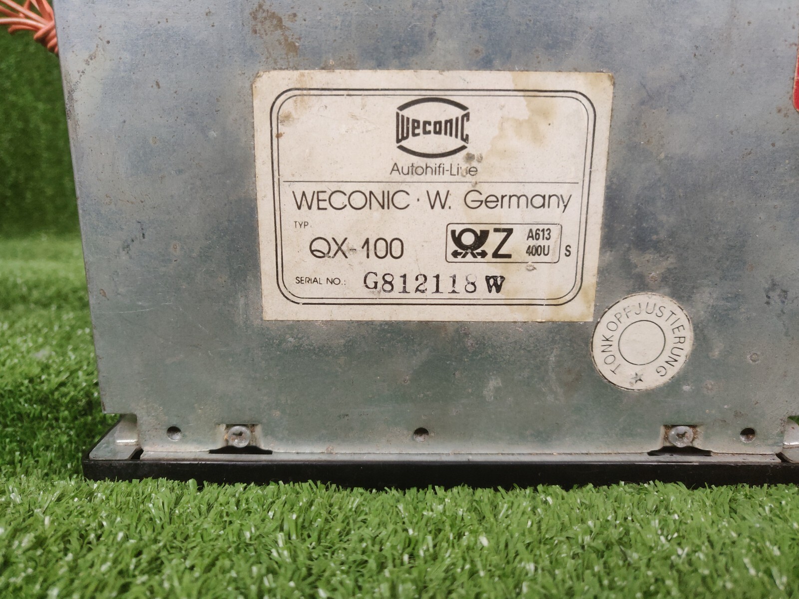 Weconic Qx-100 Weconic Qx100 Original Car Radio Cassette Player