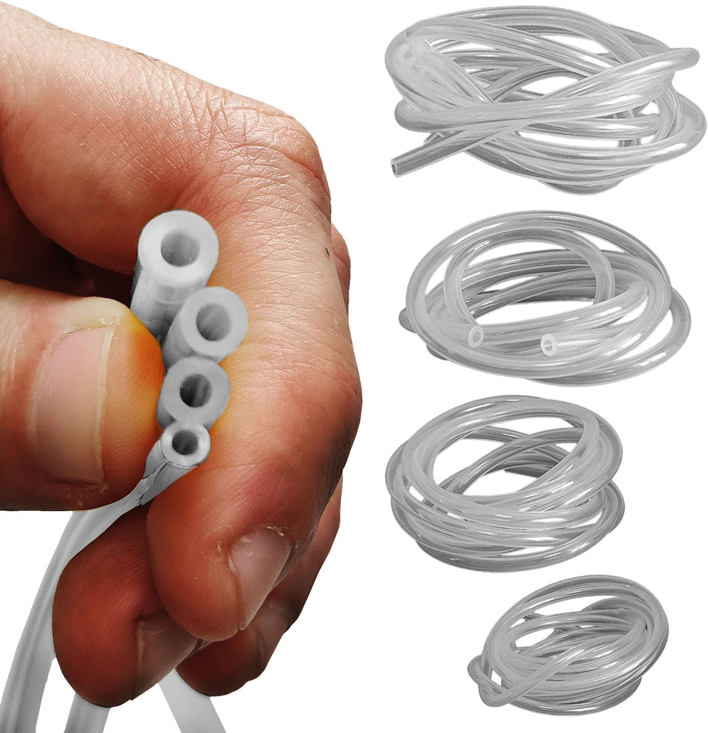 4 Sizes Assoreted Fuel Line Hose Replacement Tubing for Two Stroke 2 Cycle Small