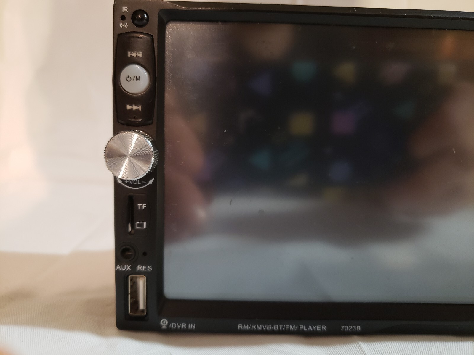 Multimedia RM/RMVB/BT/FM Player headunit model 7023B