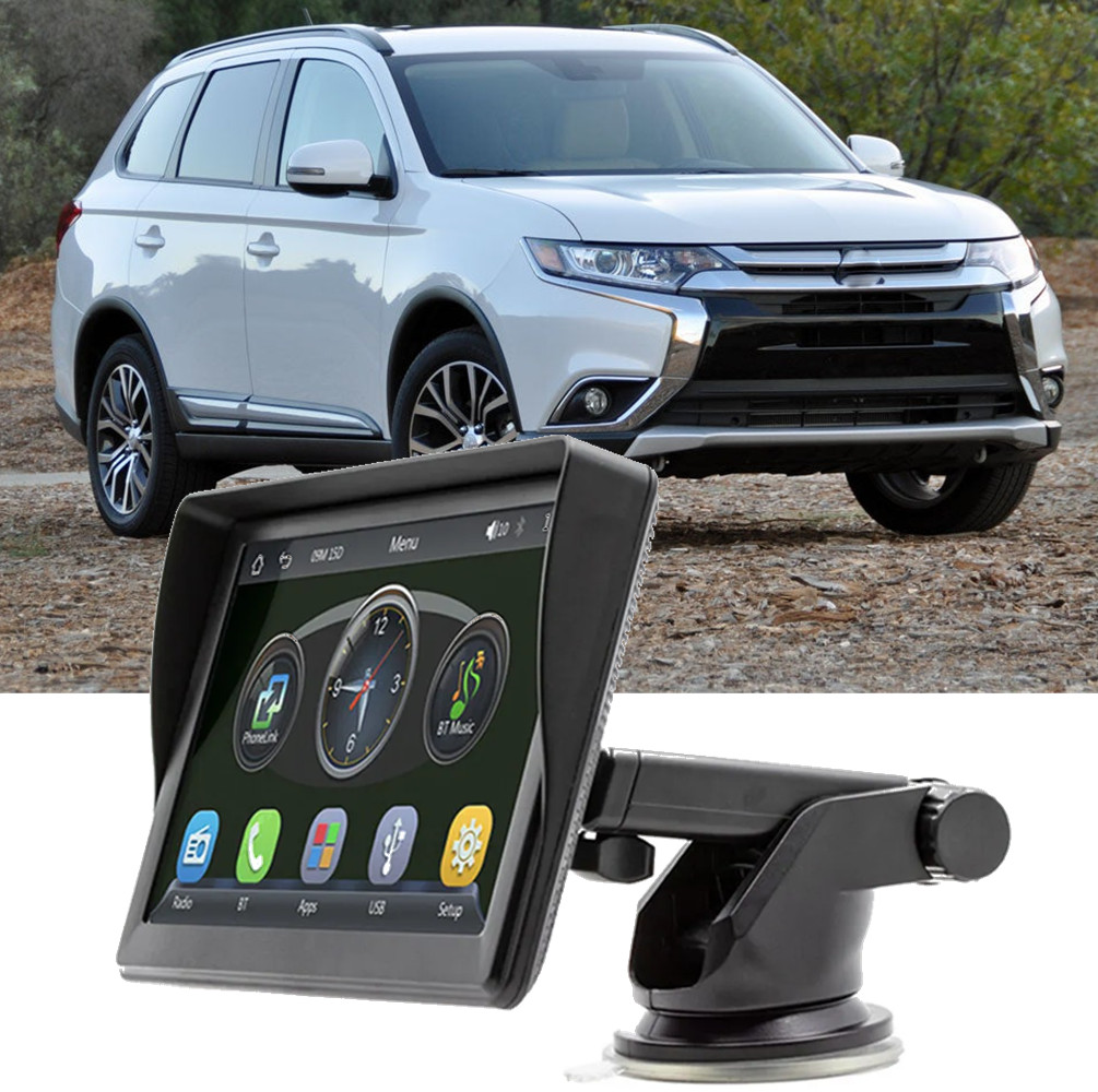 Portable 7″ Touch Screen Wireless CarPlay Android FM/AM For Mitsubishi Outlander