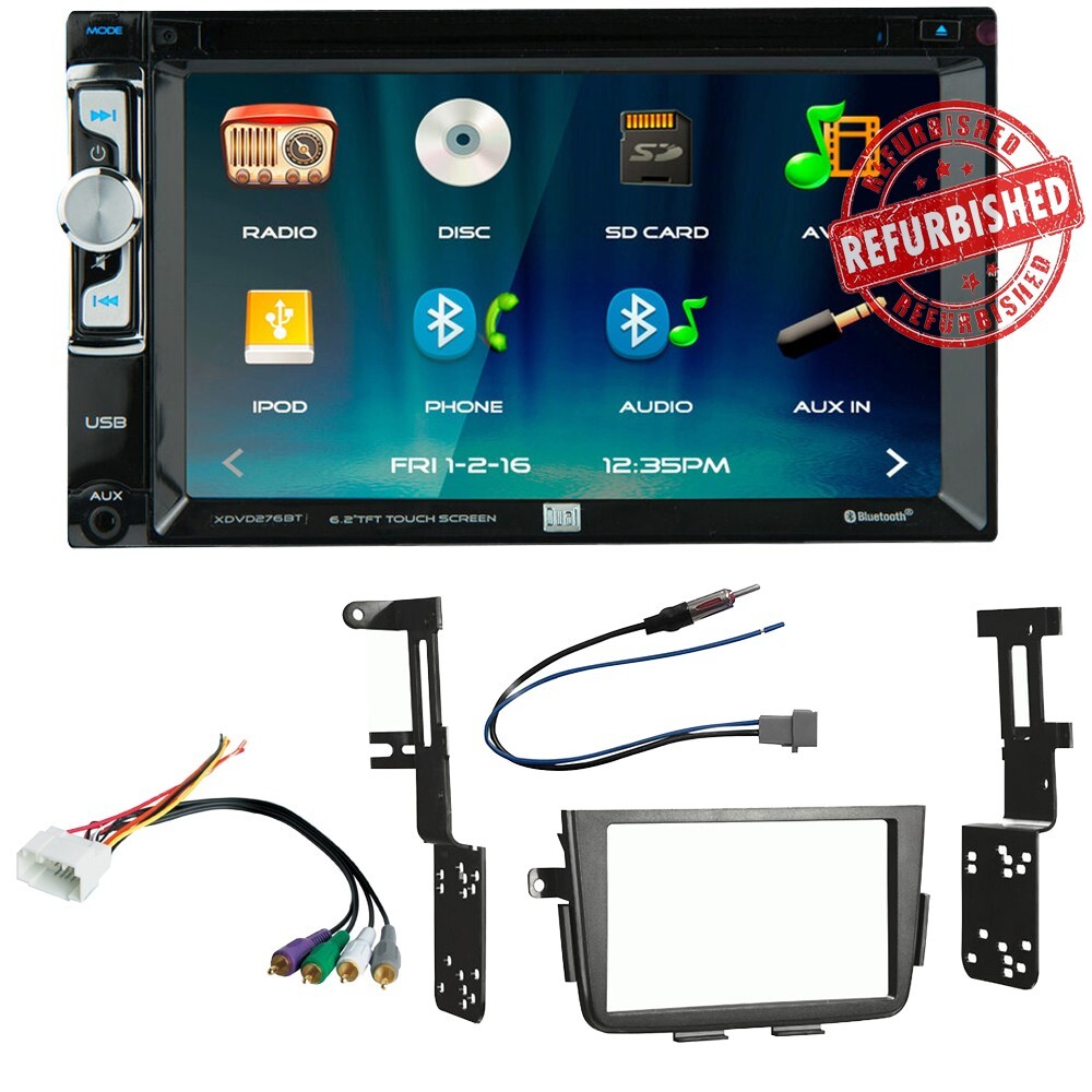 For Acura 2001-2006 MDX REFURBISHED DUAL XDVD276BT Car Stereo Radio Dash Kit