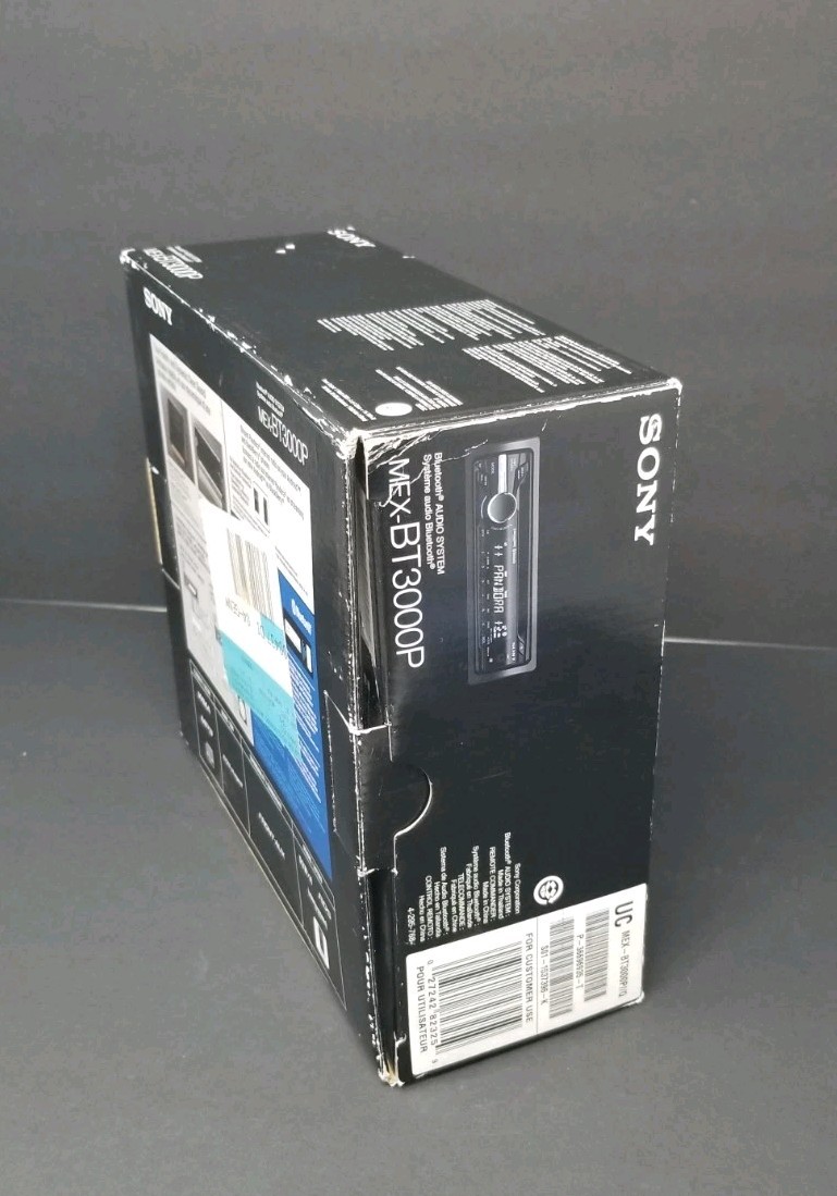 Sony MEX-BT3000P Bluetooth Audio System Car CD Player Black SiriusXM Ready NIB